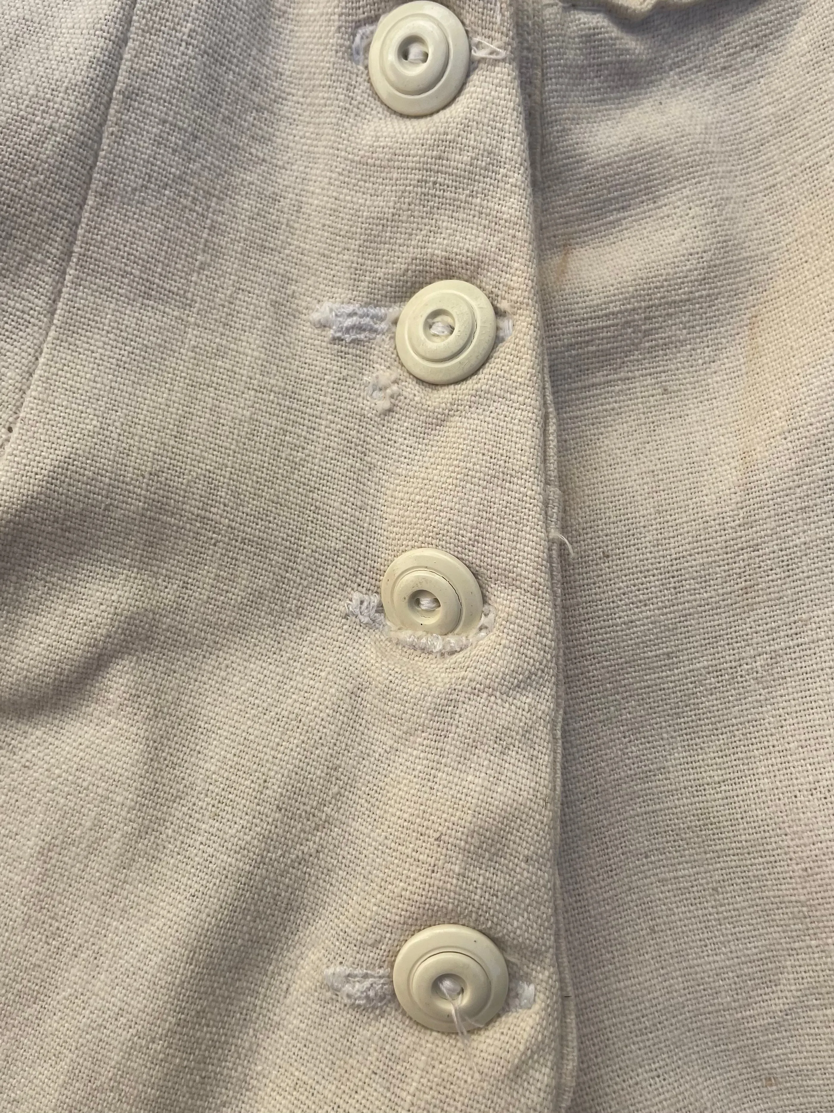 1930s Cotton Linen Ladies Overalls