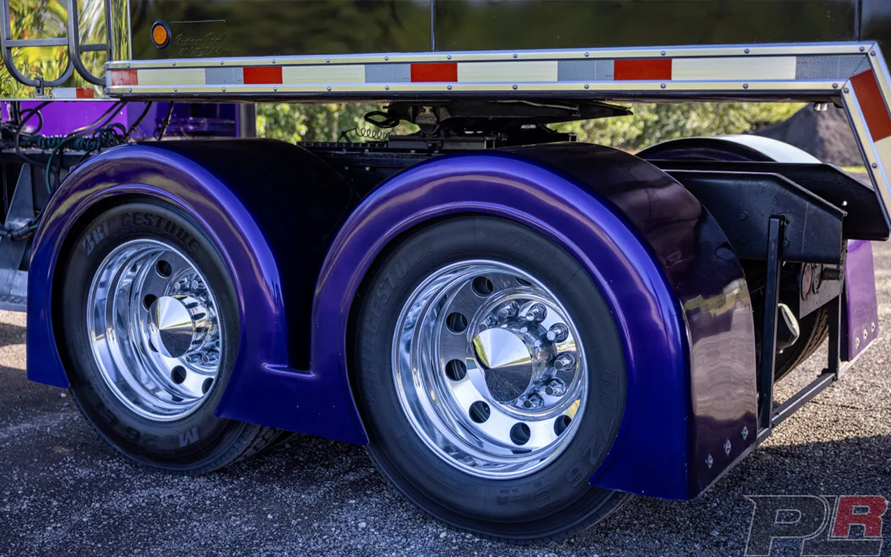 2004 Competition 56' Hydraulic Liftgate Race Trailer and 2004 Kenworth W900 Semi Combo For Sale