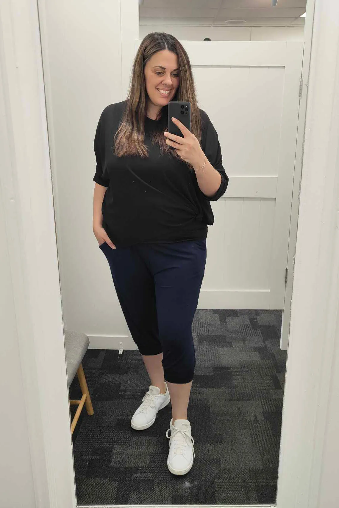 3/4 Lounge Pants - Navy