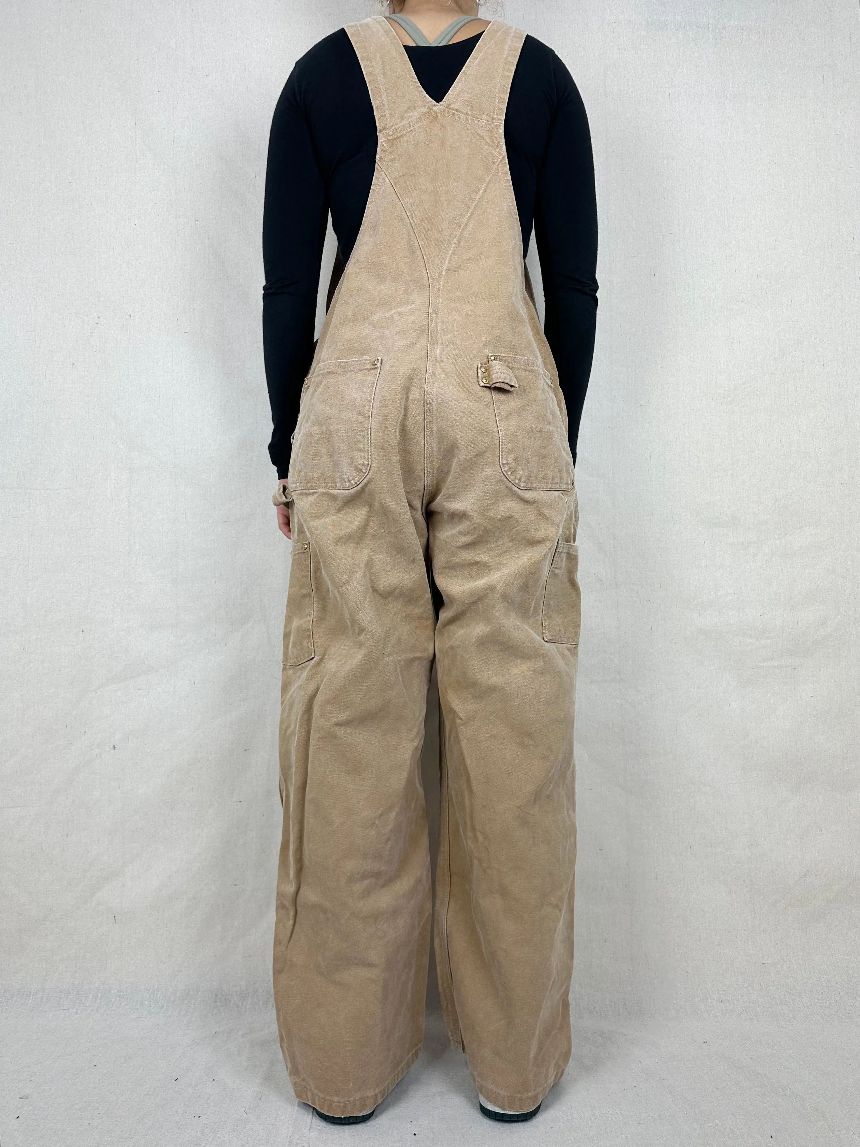 90's Carhartt Heavy Duty Vintage Dungarees/Overalls up to Size 40"