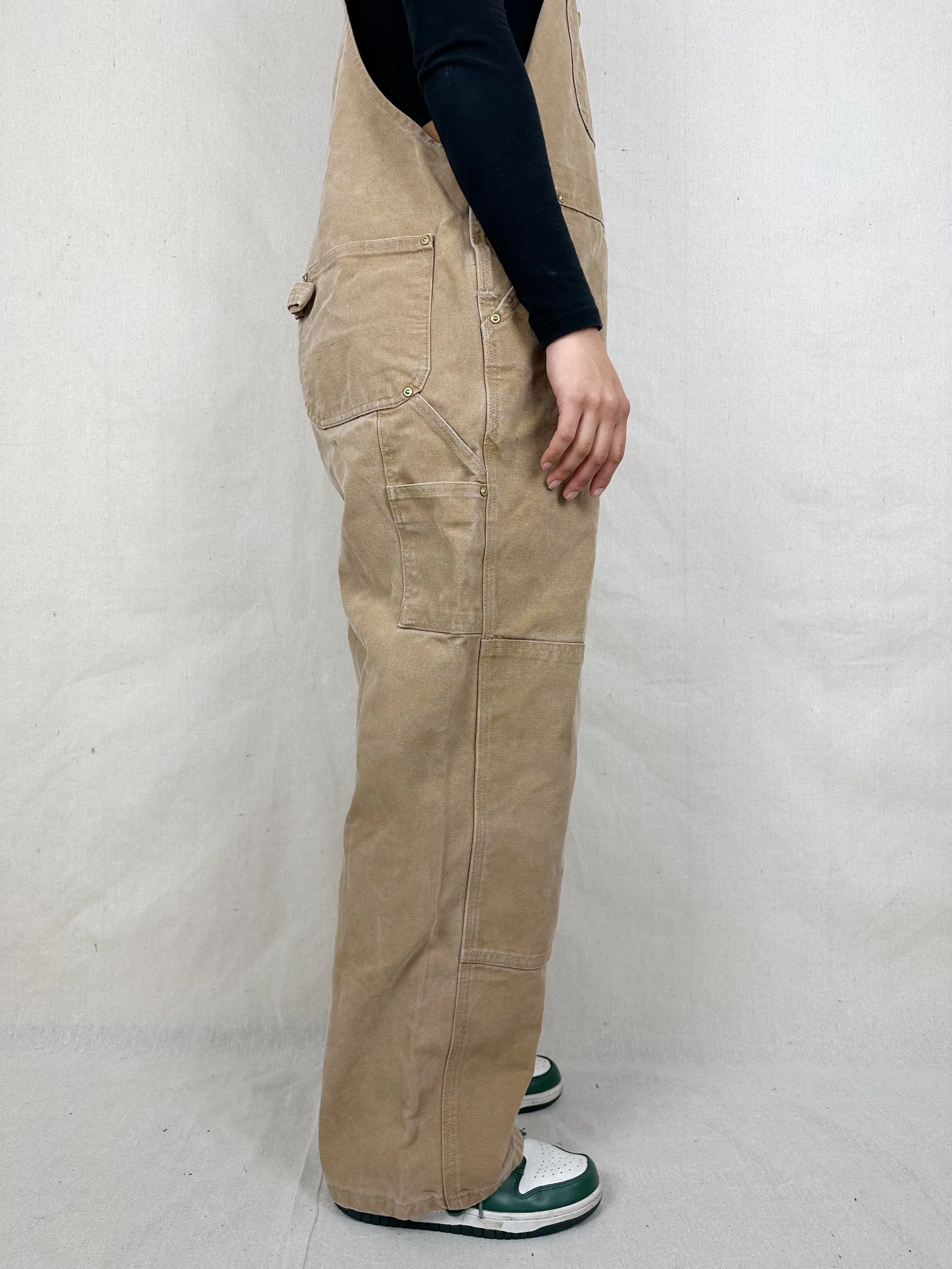 90's Carhartt Heavy Duty Vintage Dungarees/Overalls up to Size 40"