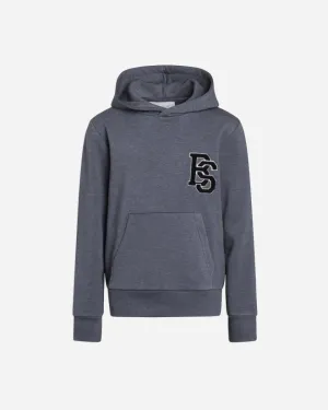 Aaron Hoodie Sweat - Dust Blue Melange
