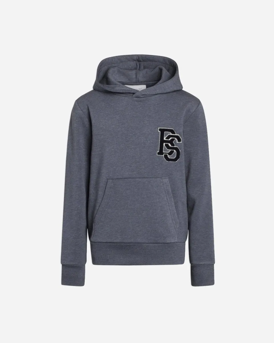 Aaron Hoodie Sweat - Dust Blue Melange