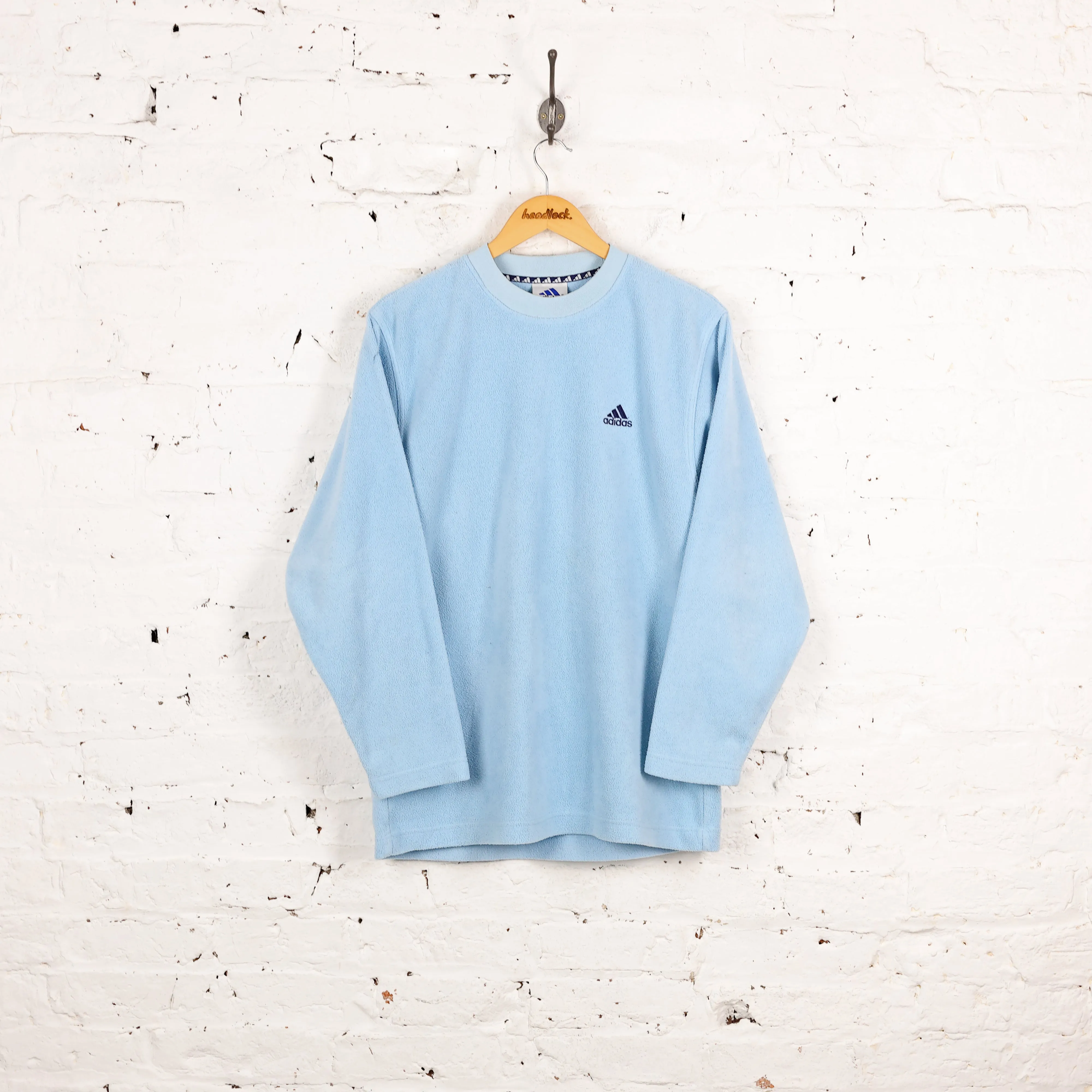 Adidas 90s Fleece Sweatshirt - Blue - S