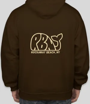 Adult RBNY Whale Logo Pullover Hoodie Dark Chocolate