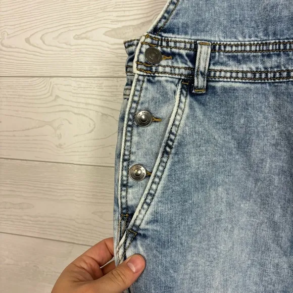 Aerie Denim Bib Jean Overalls Size Small