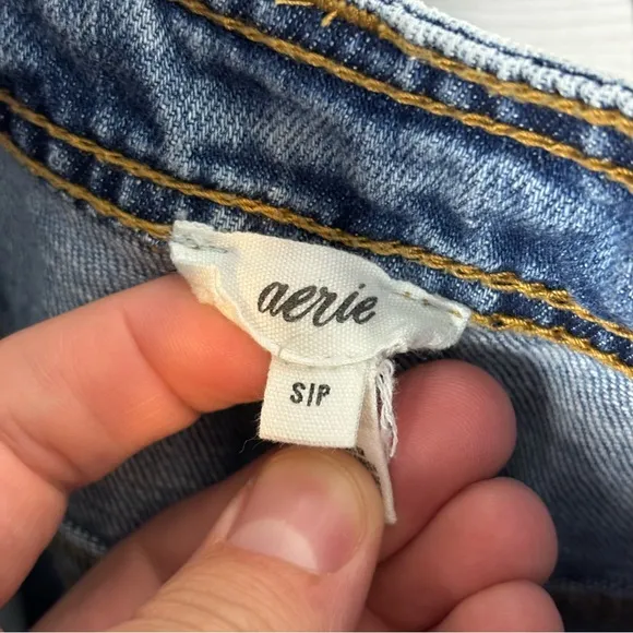 Aerie Denim Bib Jean Overalls Size Small