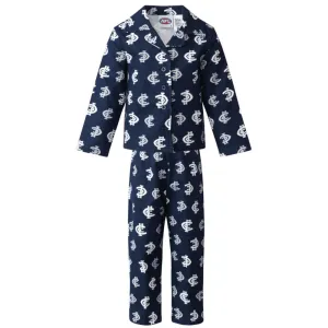 AFL Carlton Blues Toddlers Flannelette PJ Set