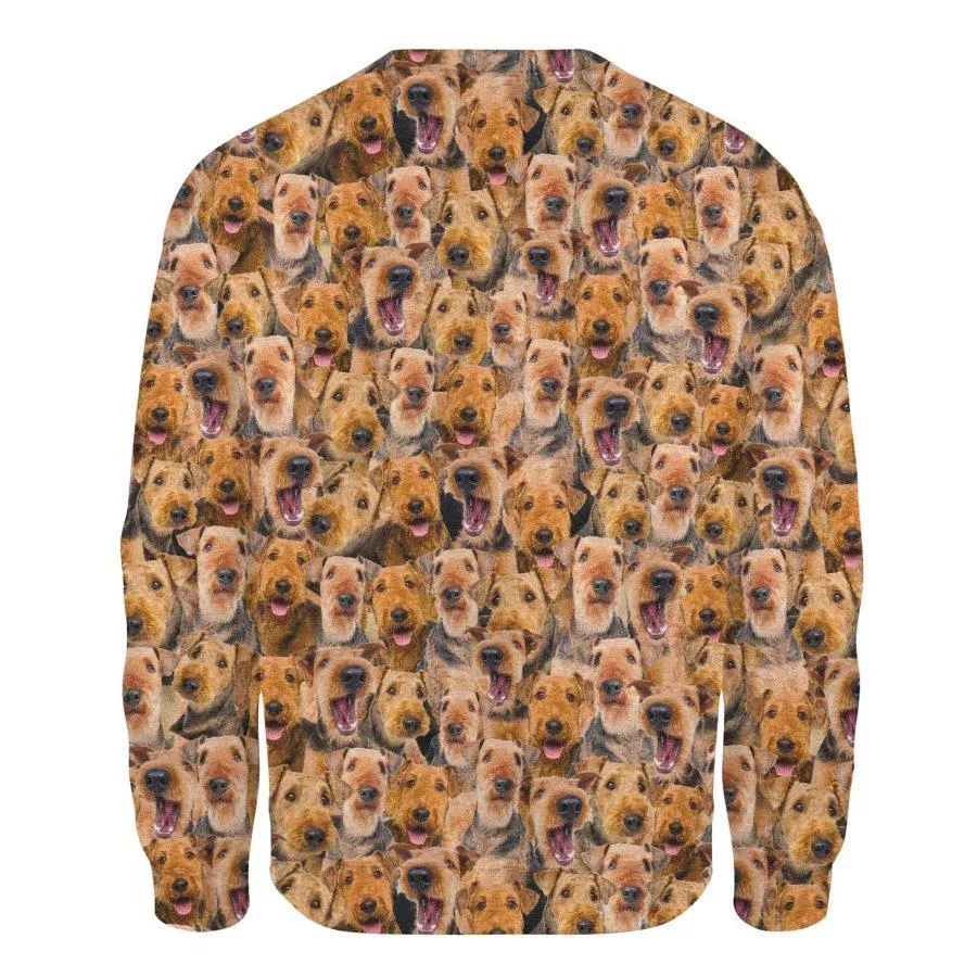 Airedale Terrier - Full Face - Premium Sweatshirt