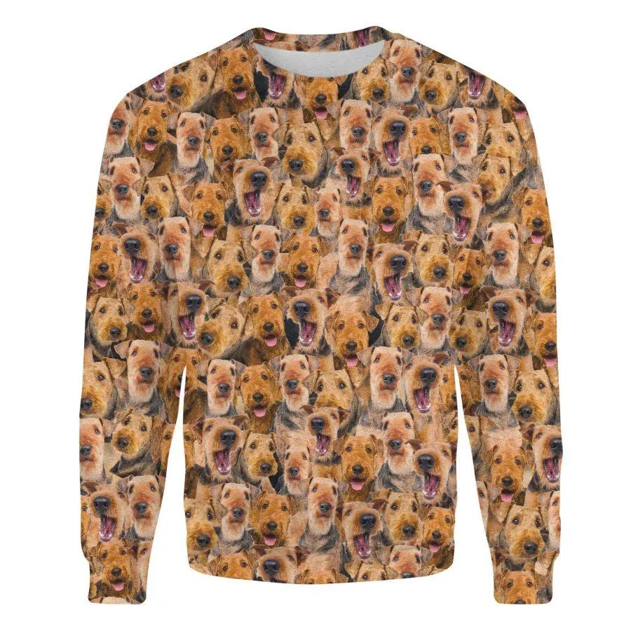 Airedale Terrier - Full Face - Premium Sweatshirt