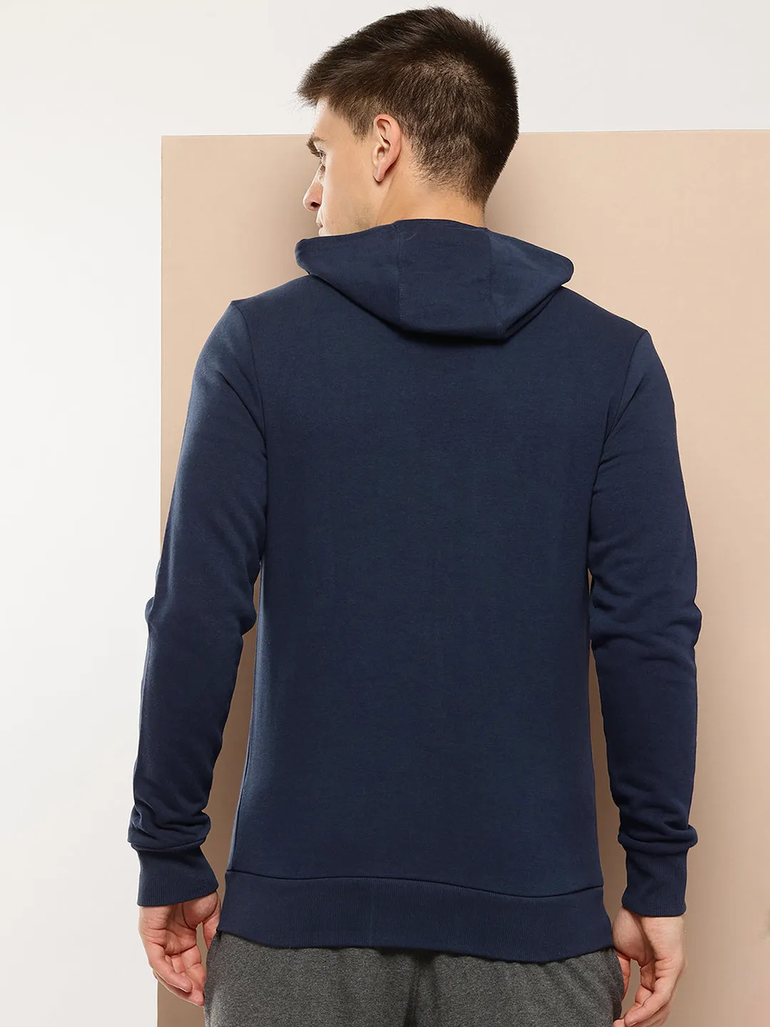 Alcis Men Solid Navy Blue Sweatshirts