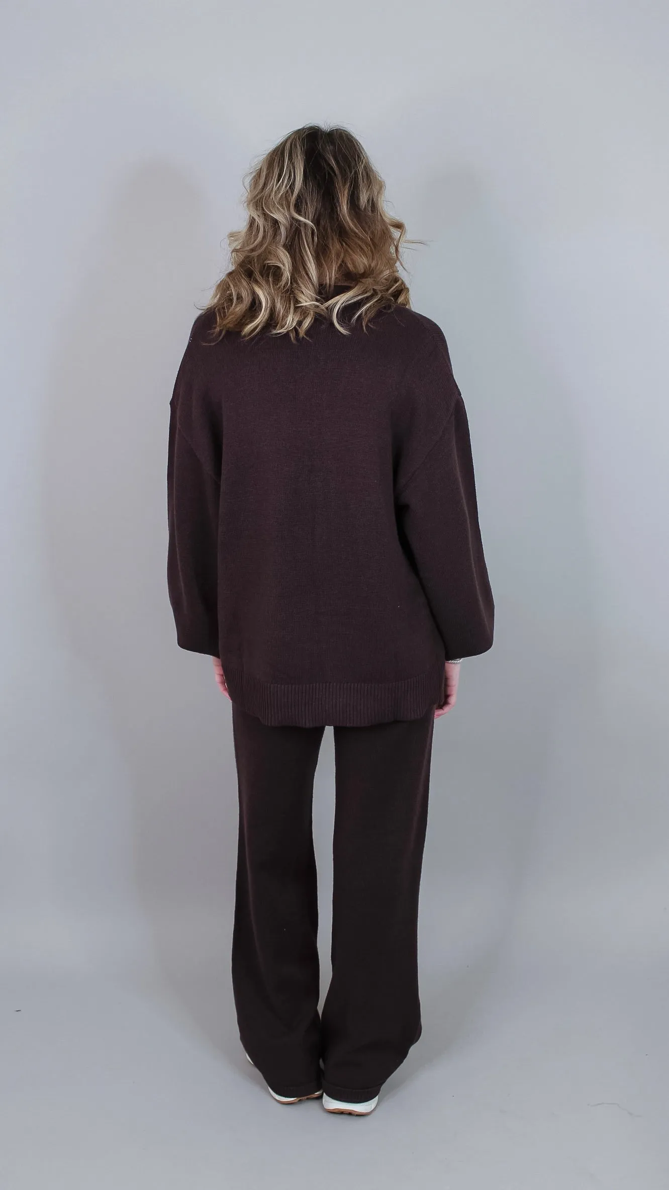Allyshia Chocolate Knit Set