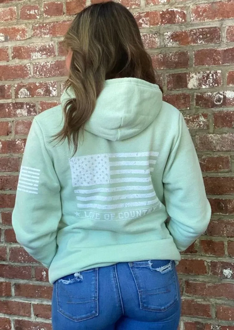 American Flag Pullover