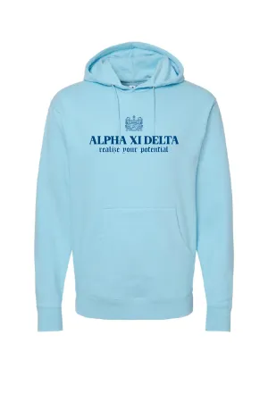 Aqua Crest Hoodie