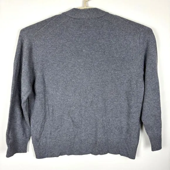 Baukjen NEW Diem Greencash Gray Cardigan Sweater v-neck UK 18/ US 14 boxy