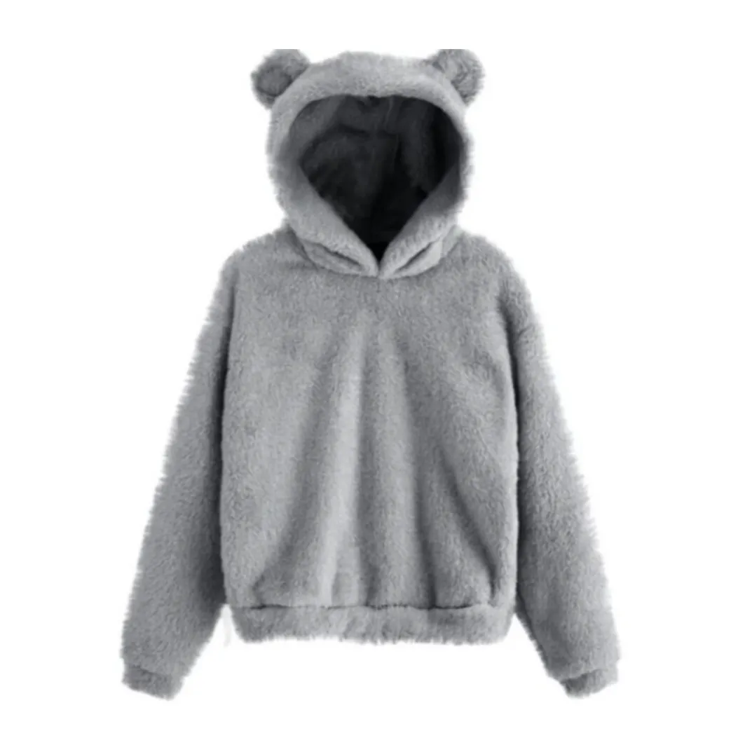 Bear Ear Furry Hoodie