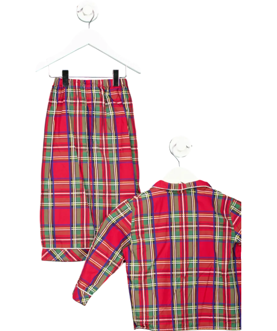 Beeboon Red Tartan Pyjama Set 3 Years