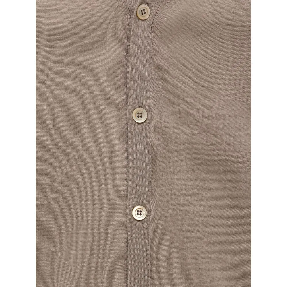 Beige Cashmere Cardigan