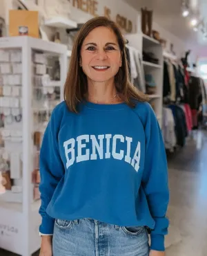 Benicia Varsity Sweatshirt Royal Blue