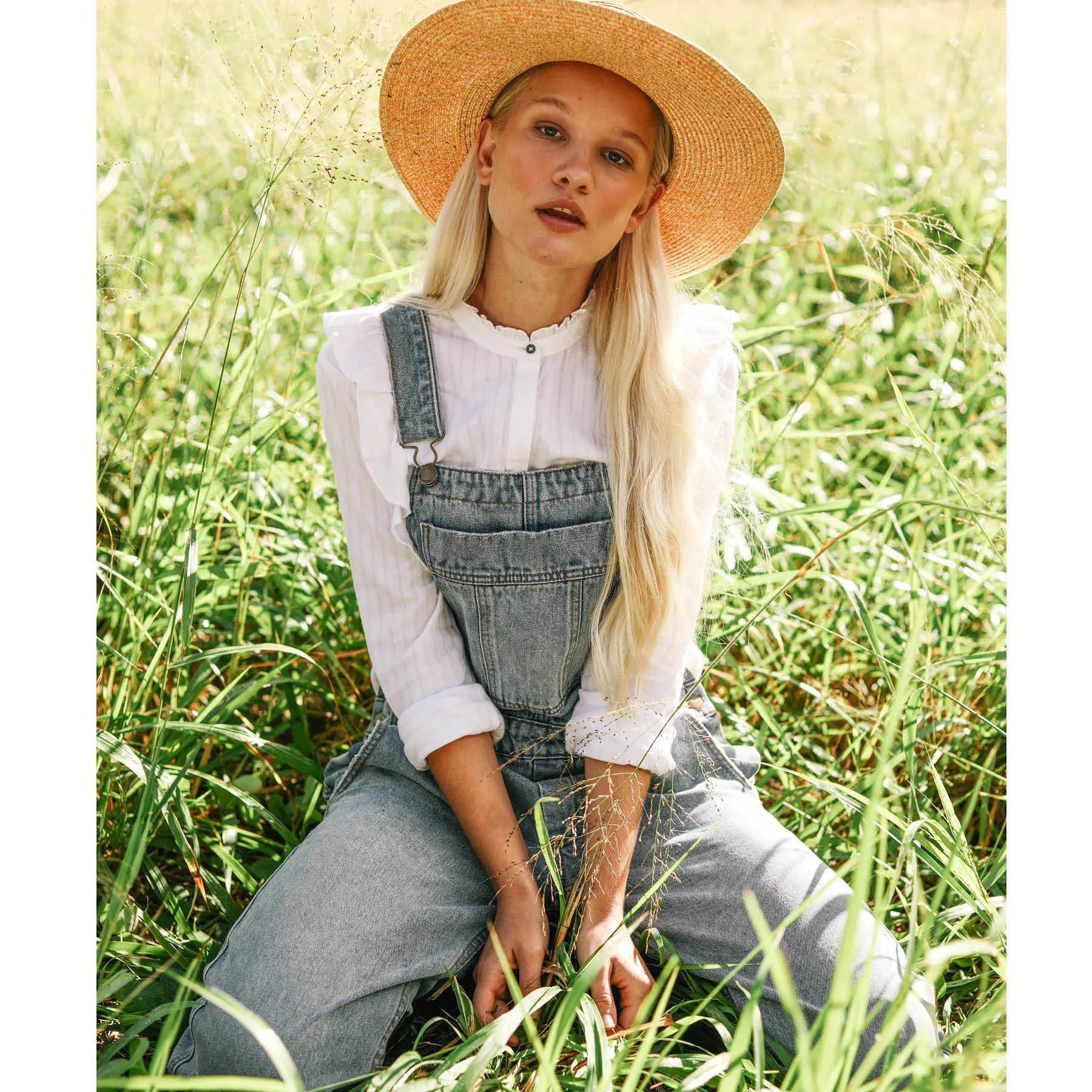 Billabong Women's All Over Denim Overalls | Blue Moon