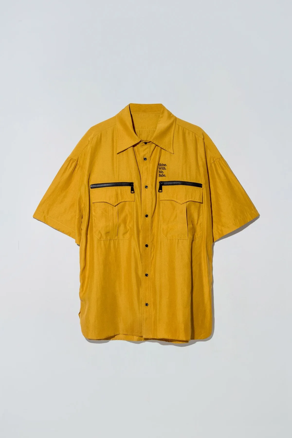Billie Shirt Black List Print Green