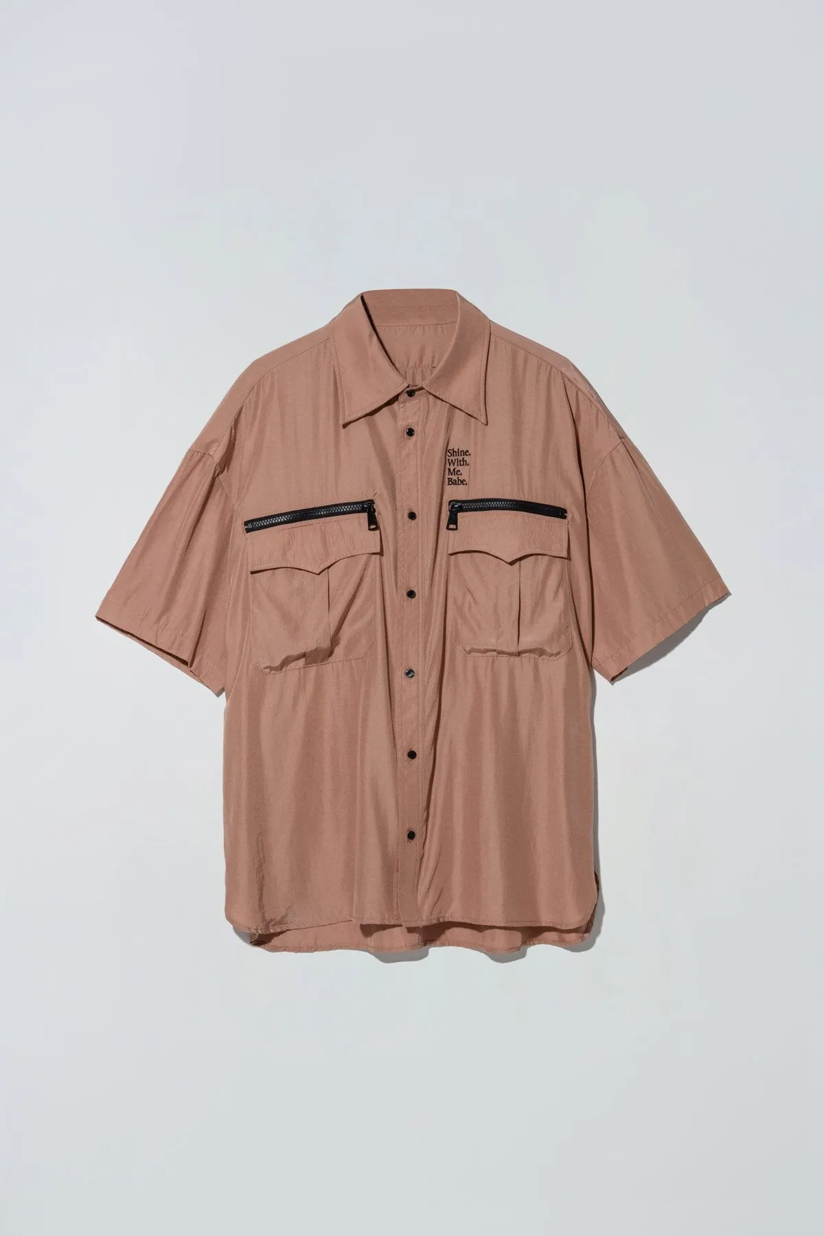 Billie Shirt Black List Print Green