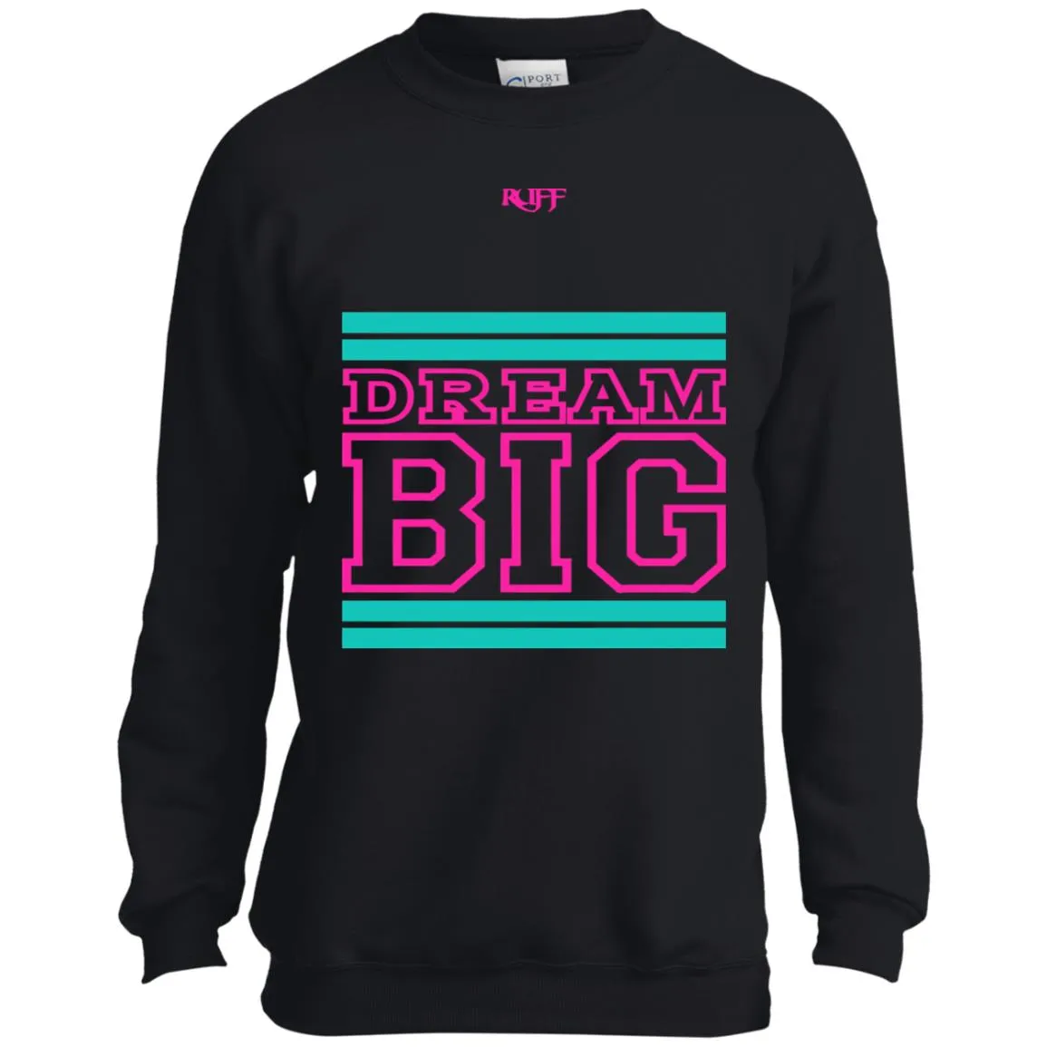 Black Teal and Pink Sweatshirt (Youth)