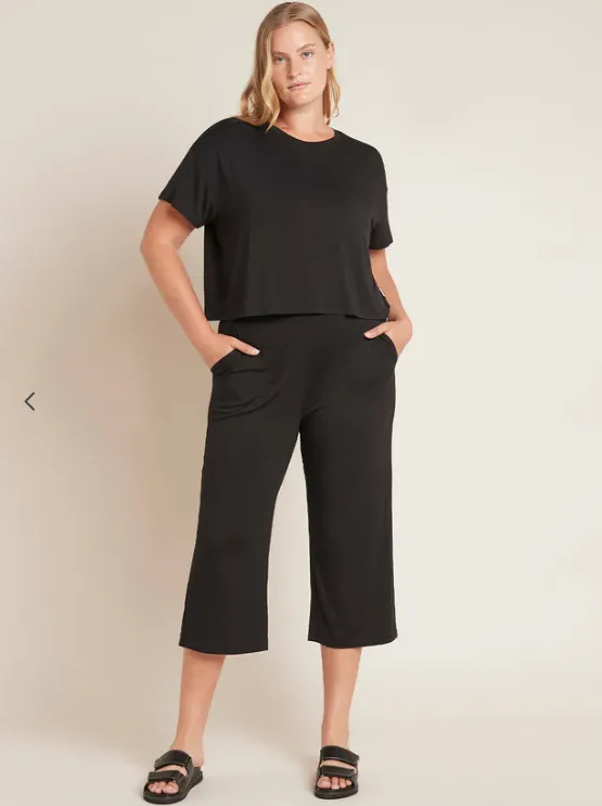 Boody - Downtime Crop Tee | Black
