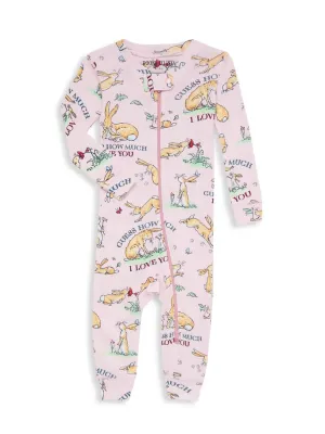 Books to bed - Guess How Much I Love You Book and Infant Coverall Pink