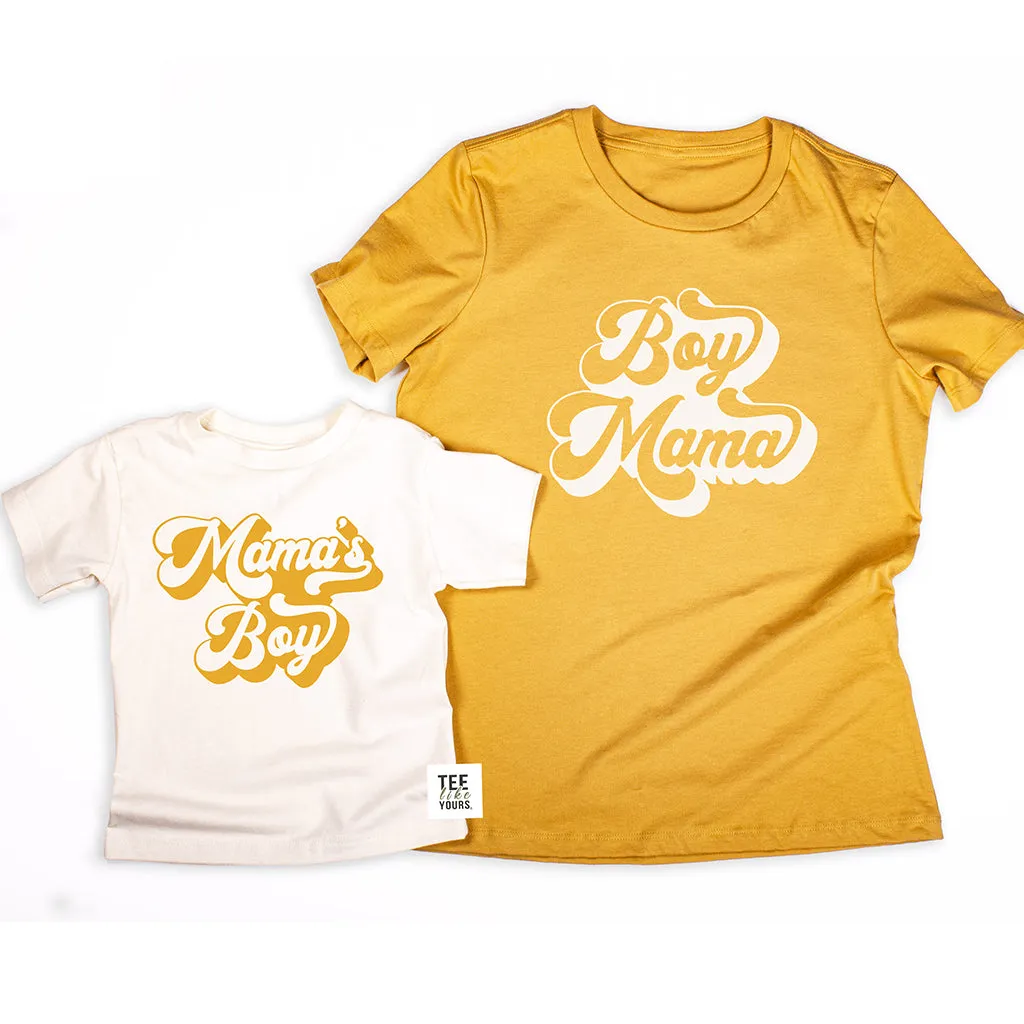 Boy mama and Mama's boy, Retro Matching mom and son t-shirts, Mom of boys gift, Hippie Mama Shirt, New mom gift, Mother's Day gift | Women's