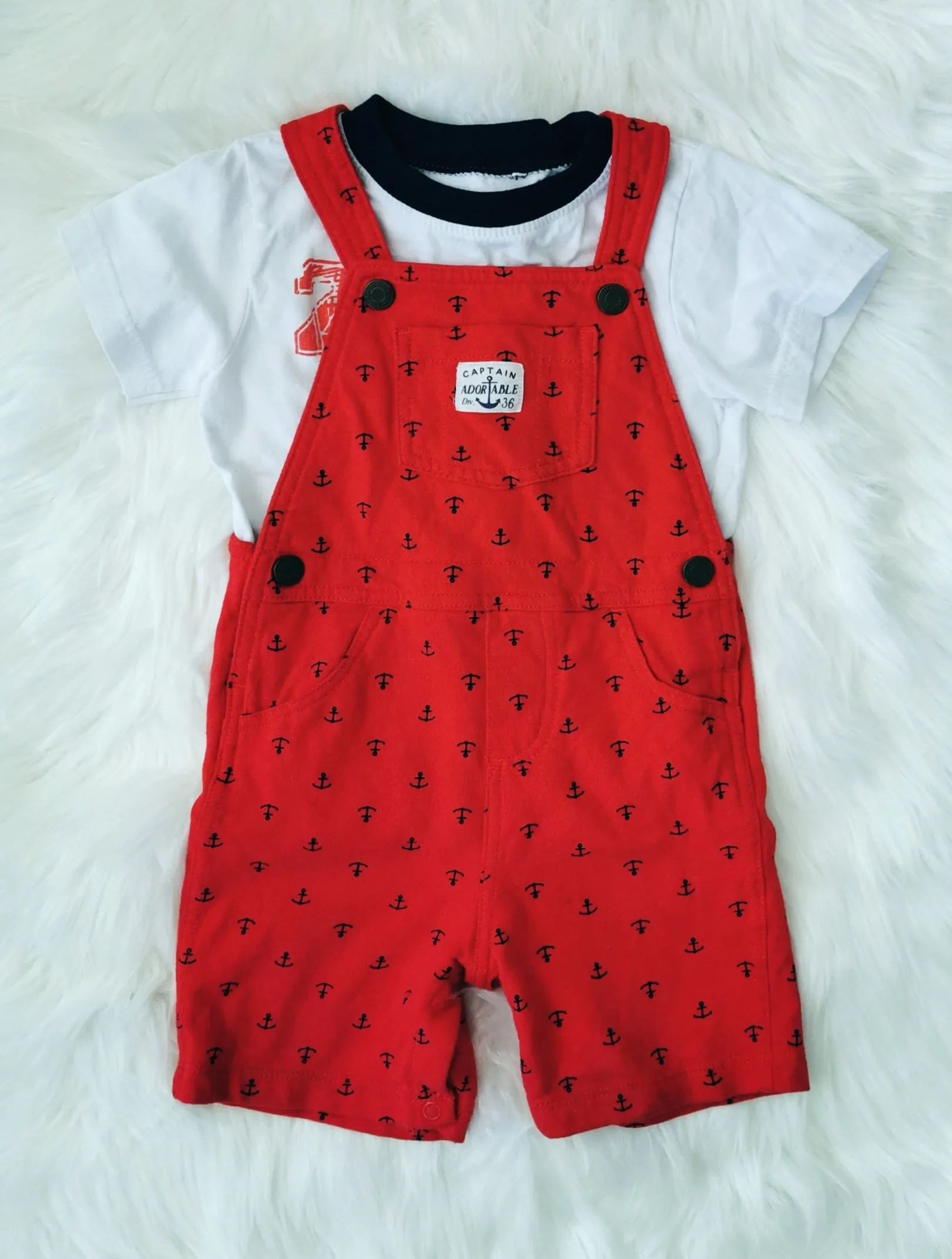 BOY SIZE 2 YEARS - CARTER'S & BOYZ WEAR, 2 Piece Mix N Match Summer Outfit EUC B6