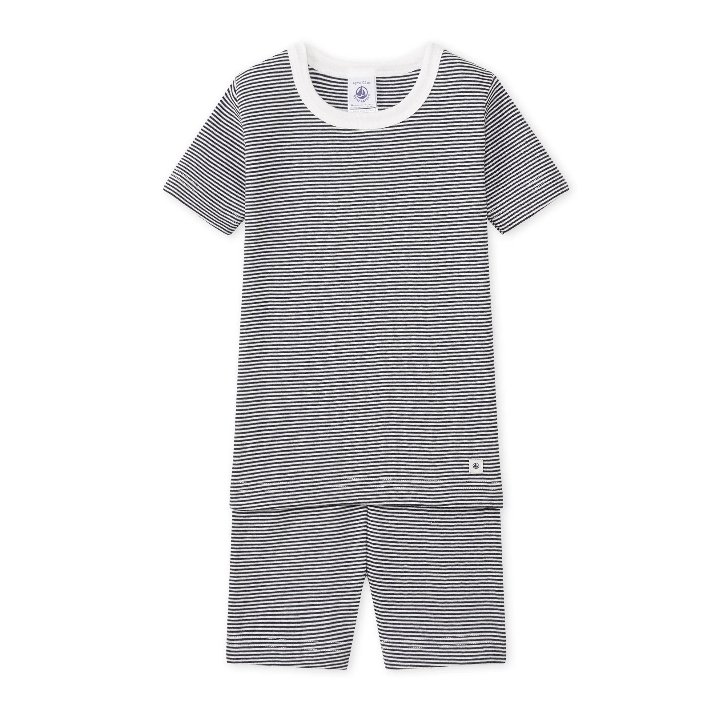Boys Short Sleeve Pajamas with Milleraies Stripes