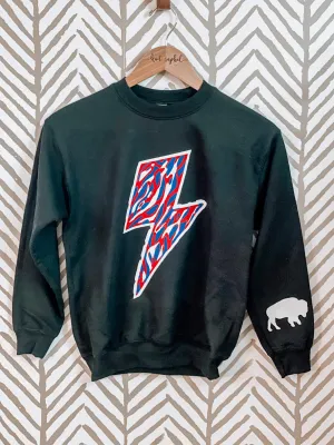 Buffalo Bambino Zubaz Lightning Bolt Crew