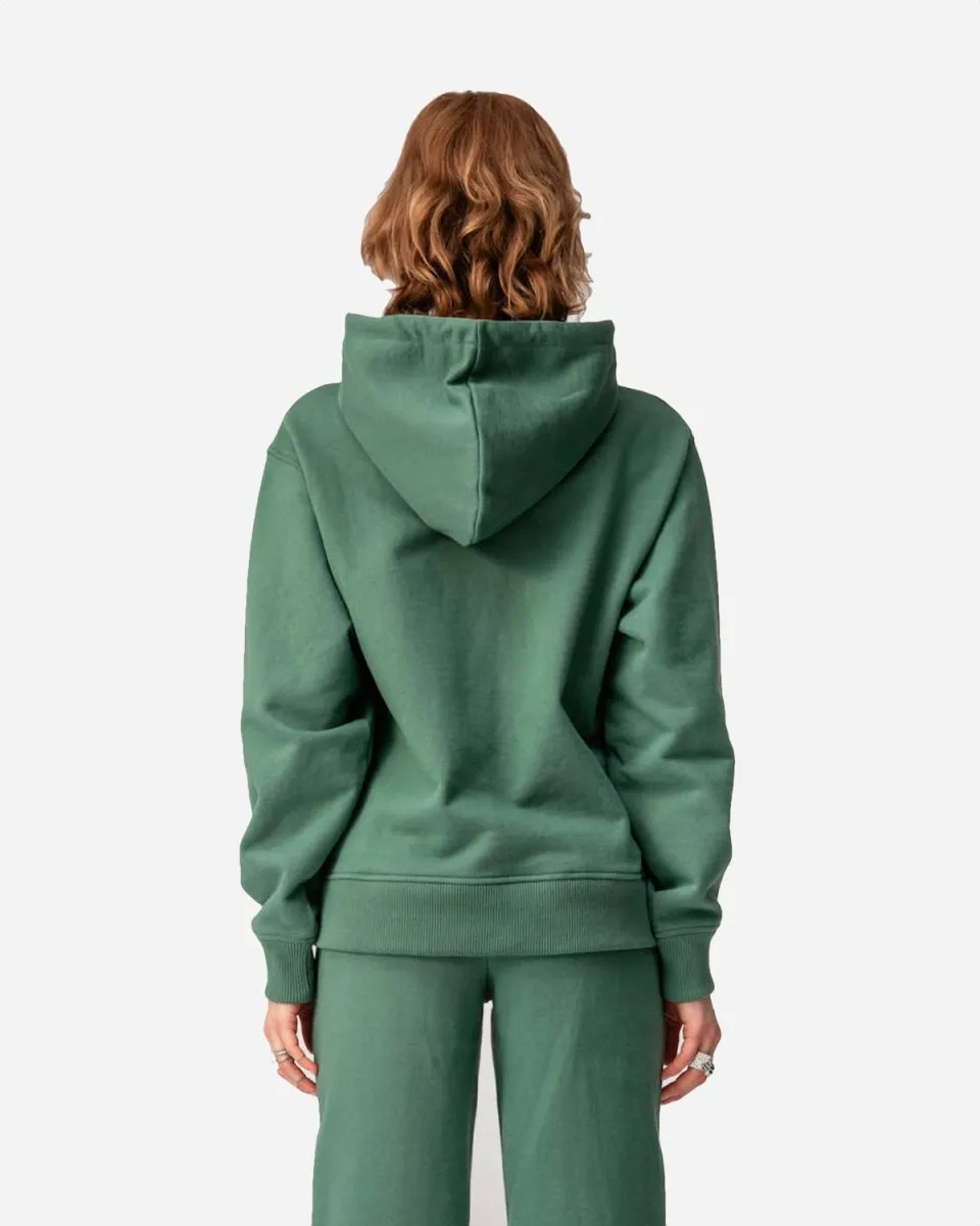 Bulky Hoodie - Dusty Logo Green