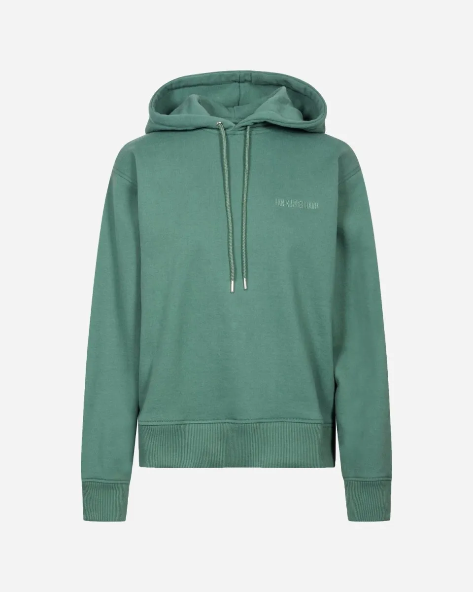 Bulky Hoodie - Dusty Logo Green