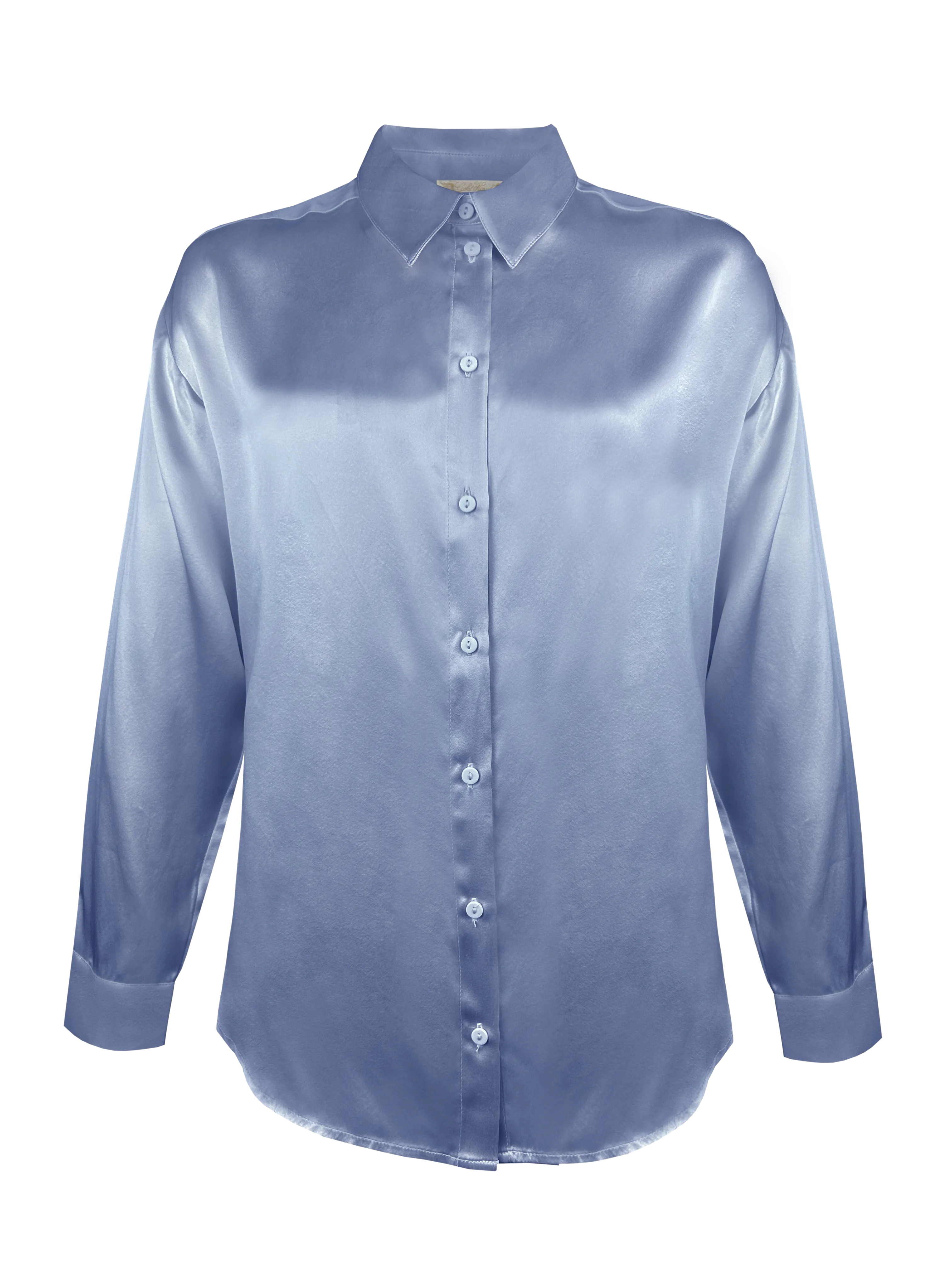Button Side Shirt -  Ash Blue