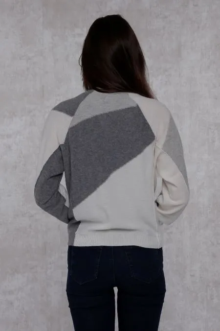 Cashmere Color Block Cardigan