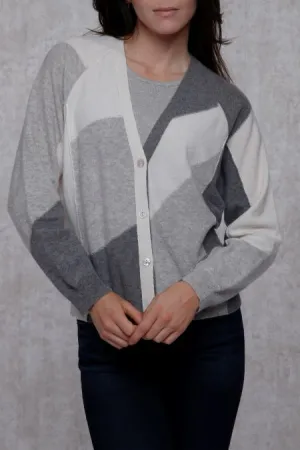 Cashmere Color Block Cardigan