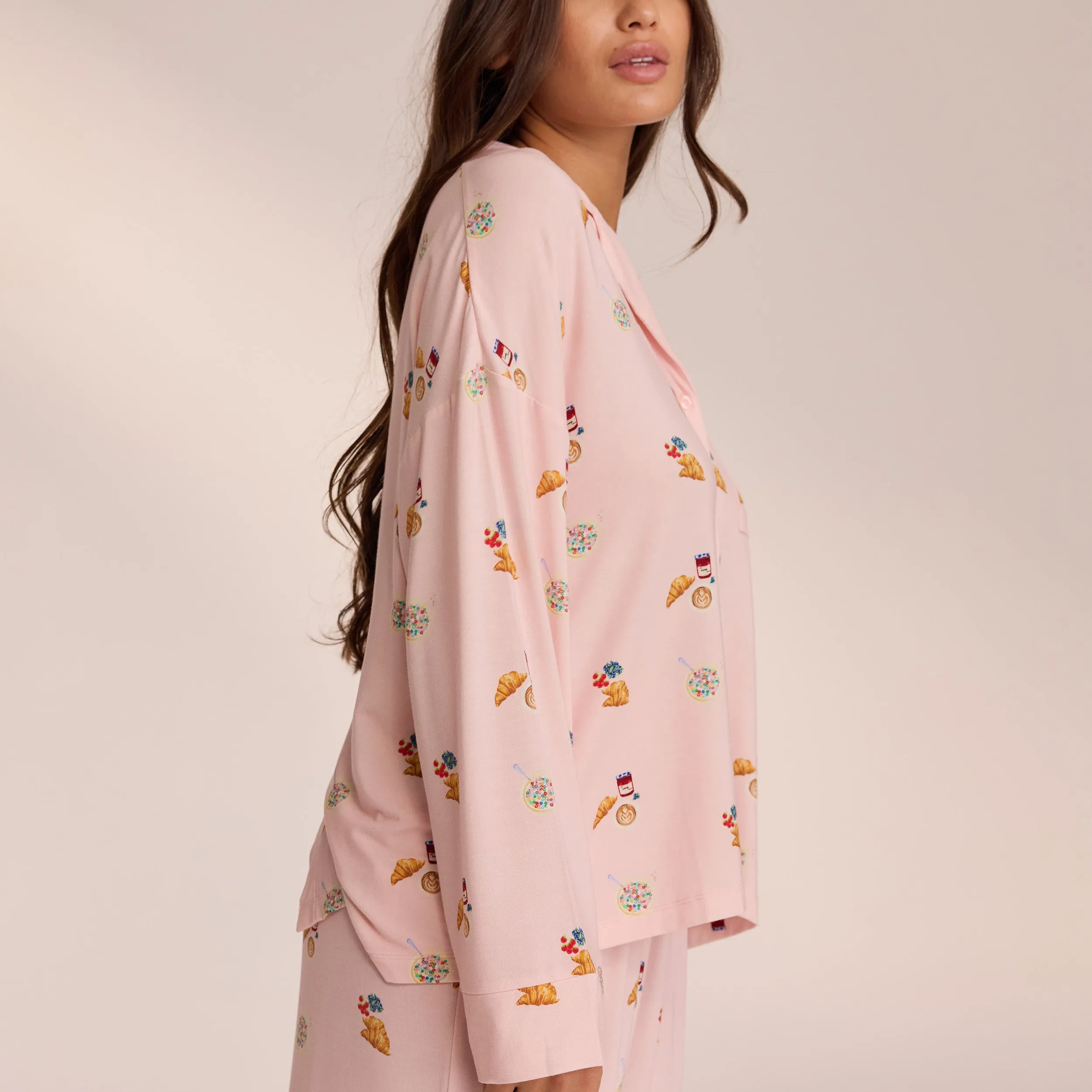 Chemise de Pyjama en Modal - Rose