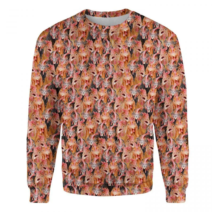 Chicken - Full Face - Premium Sweatshirt
