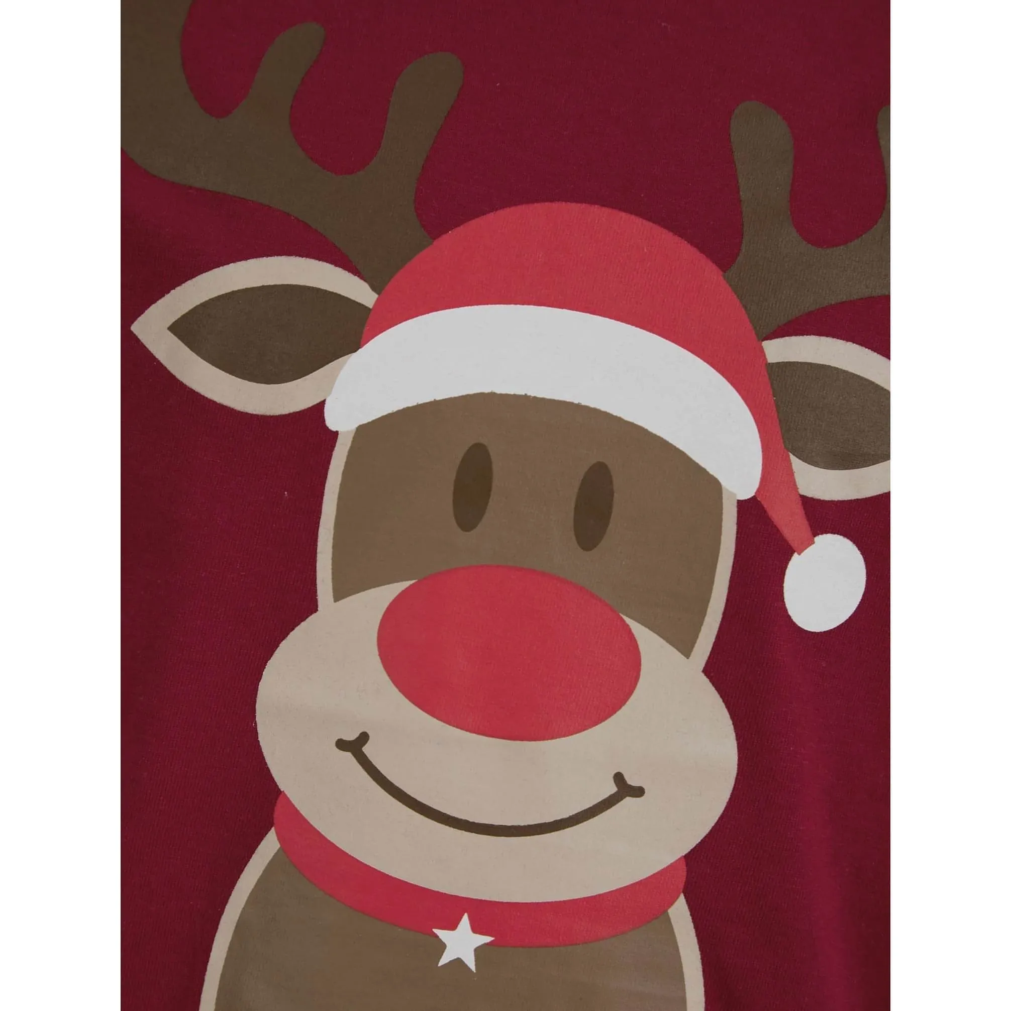 Christmas 2 Piece Rudolph Boys Christmas Pyjama Set - Red