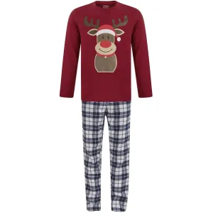Christmas 2 Piece Rudolph Boys Christmas Pyjama Set - Red