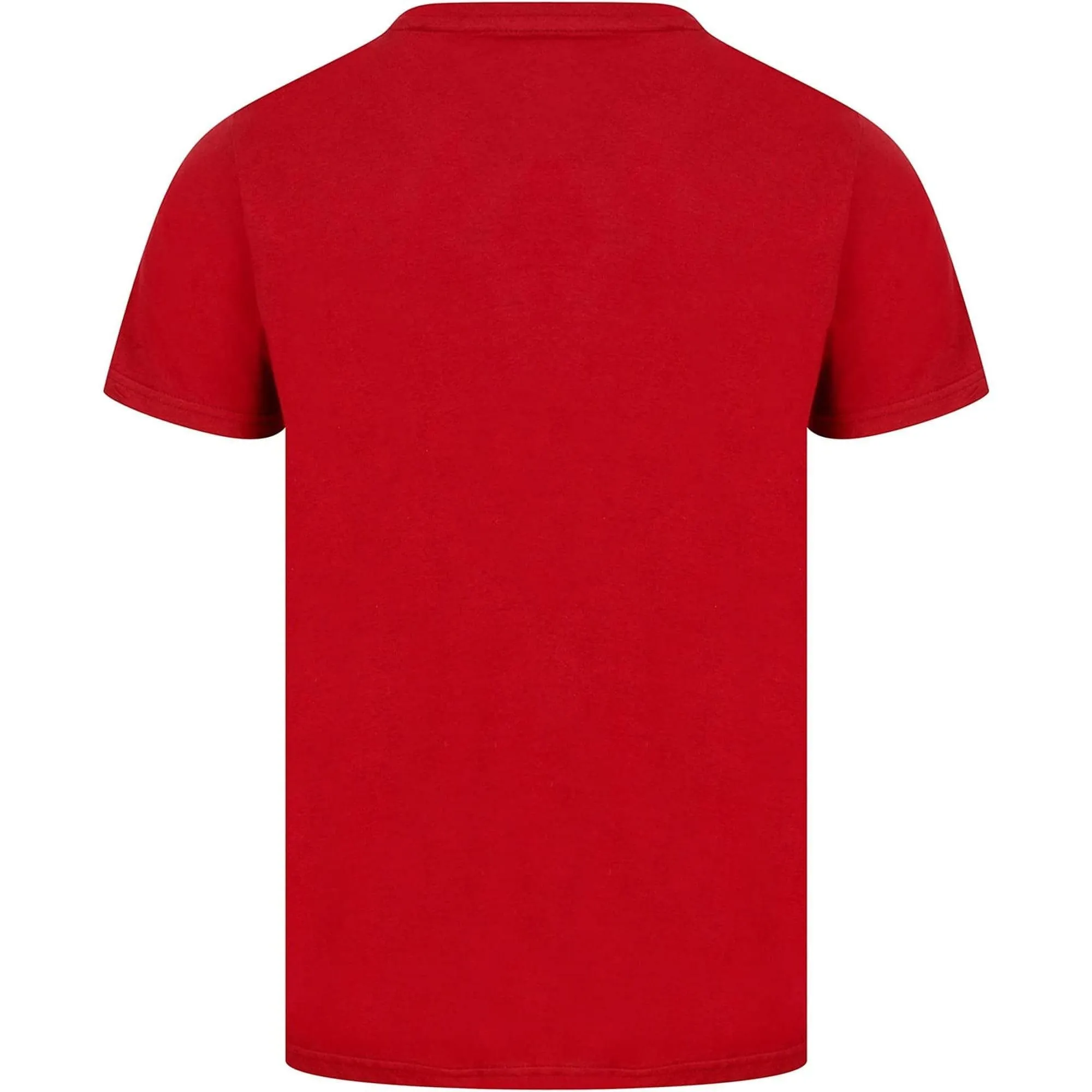 Christmas Riding Home Mens Christmas Short Sleeve Top - Red