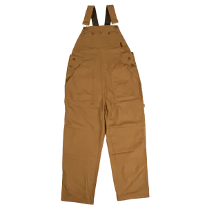 CL72371L-XL-Brown Womens Tough Duck Bib Overall Unlined