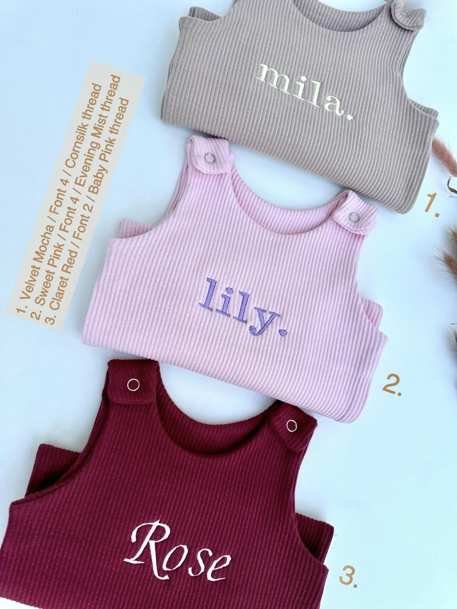 Claret Red Dungarees