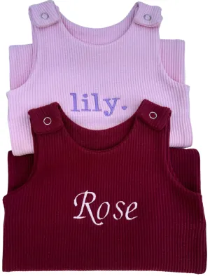 Claret Red Dungarees