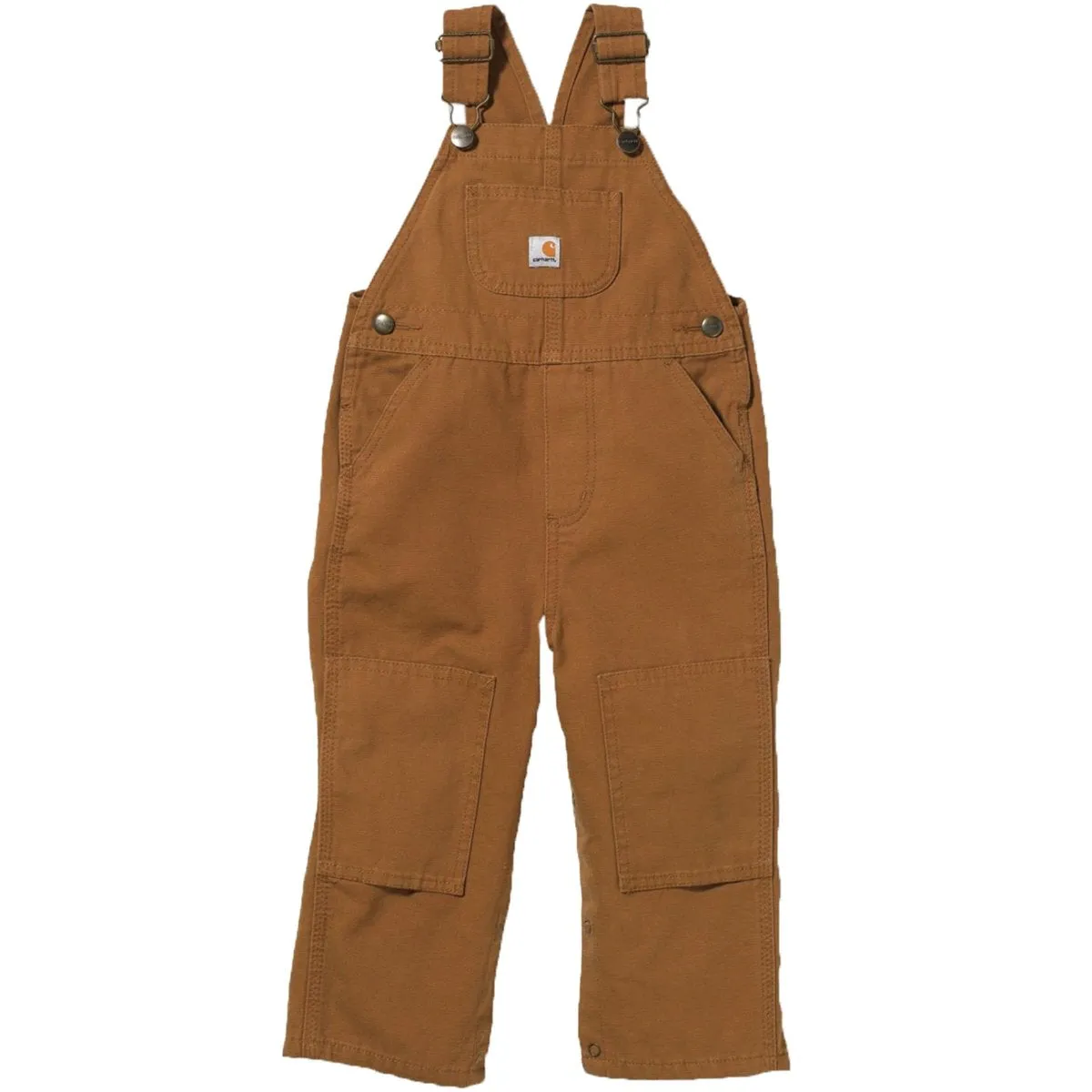 CLCM8609-2T-Brown Carhartt Kids Canvas Bib Overall