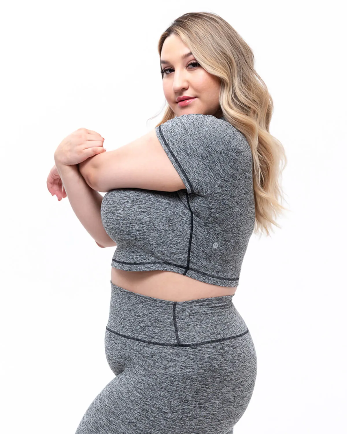 Cloud Cropped Tee | Stone