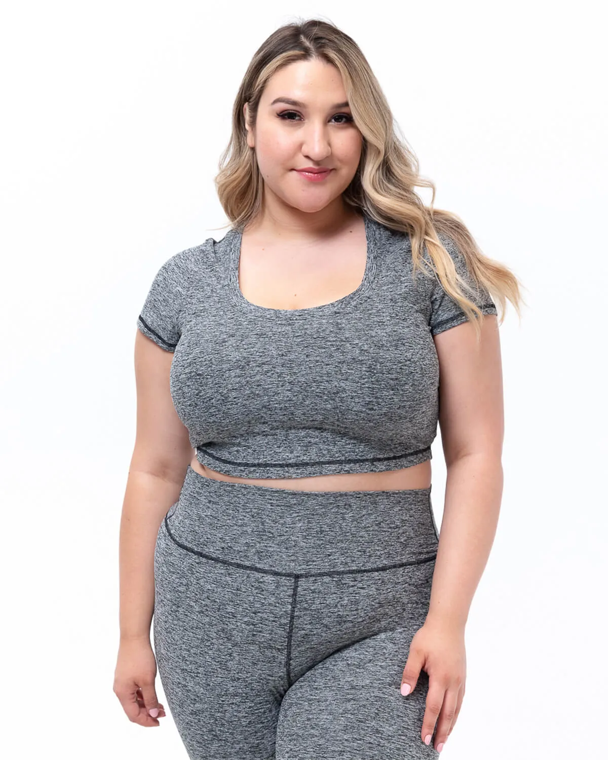 Cloud Cropped Tee | Stone