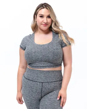 Cloud Cropped Tee | Stone
